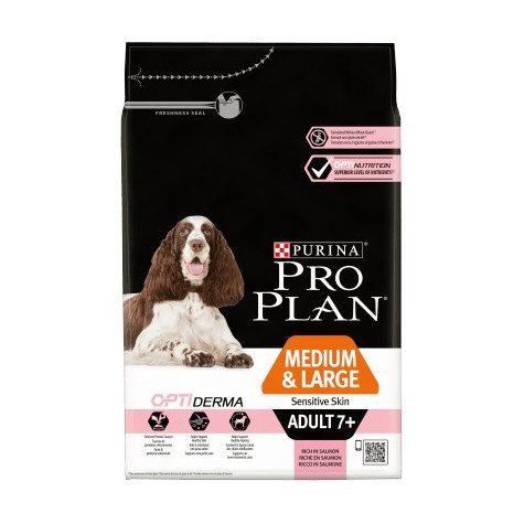 PURINA CANE ADULT 7+ MEDIUM&LARGE DERMA SALMONE Kg. 3 - 