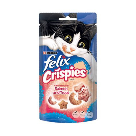 FELIX CRISPIES Salmon & Trout 8x45 gr. (Snack)