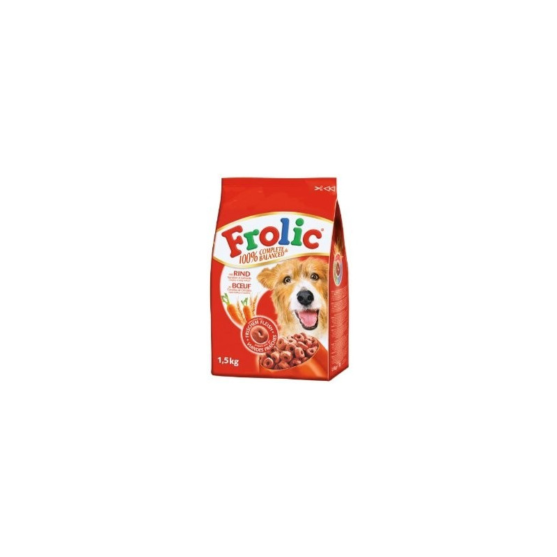 FROLIC Crocchette ad anello Manzo e Carote per taglia Medium-Large 1,5 kg.