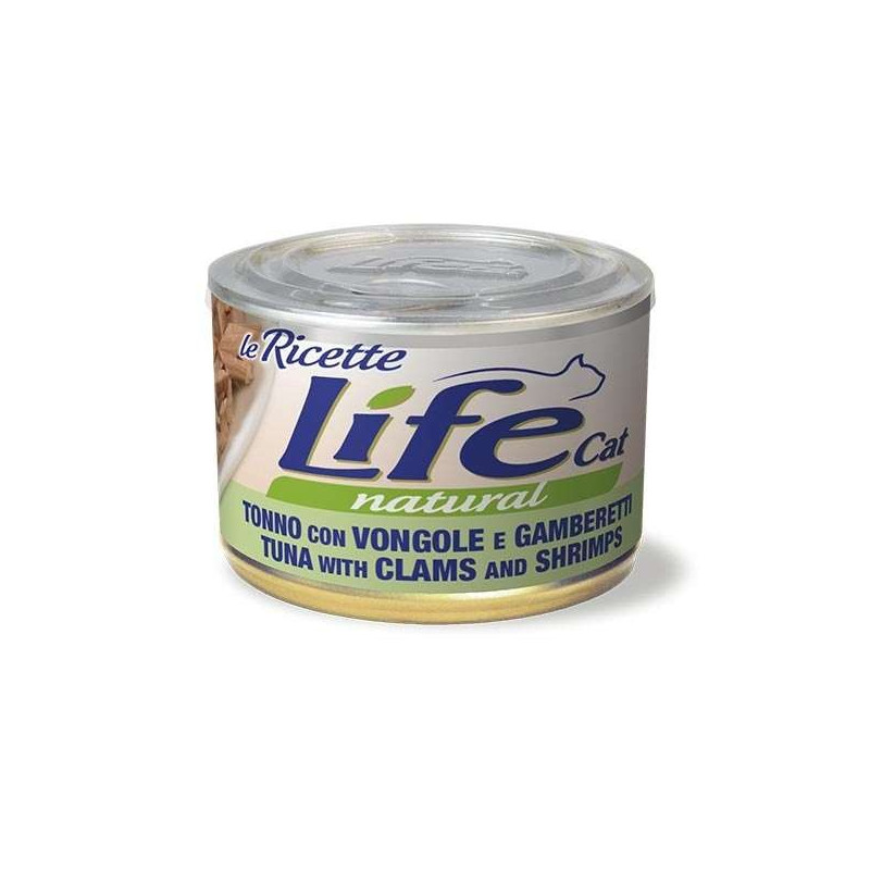 LIFE RICETTE GATTO TONNO VONGOLE GAMBERETTI 150 gr.