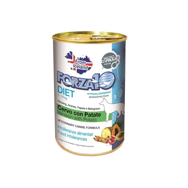 Forza10 Cane Patè Diet Cervo e Patate 400 g