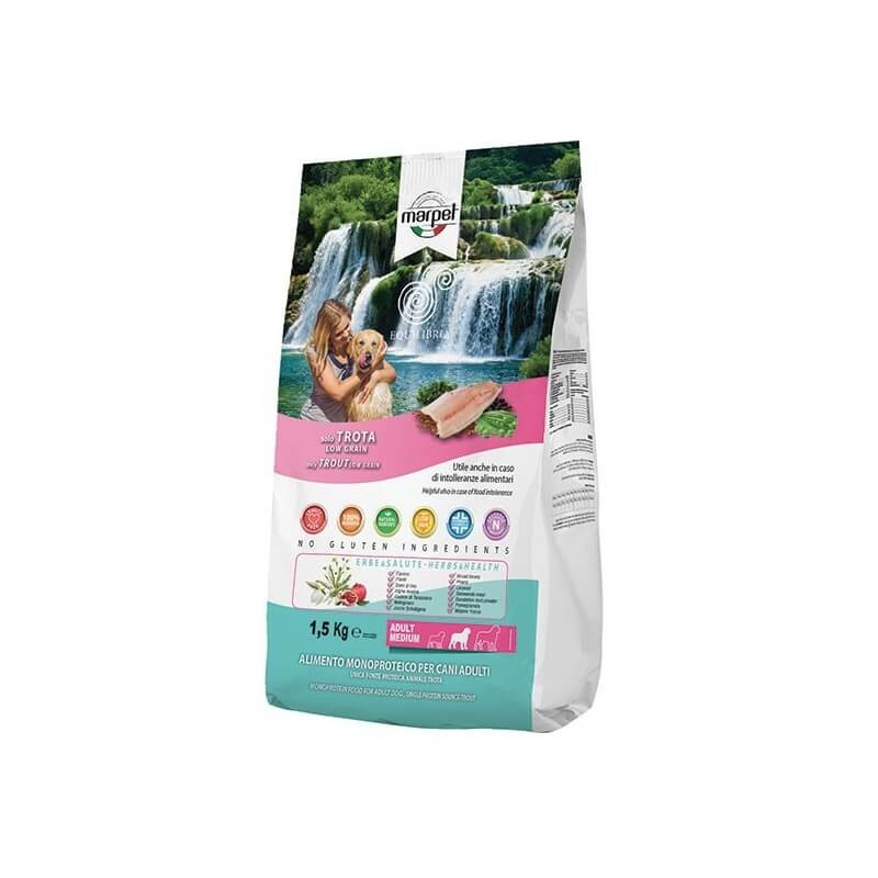 Marpet - Cane Equilibria Low Grain 100% Trota Mini Adult 1.5 Kg.