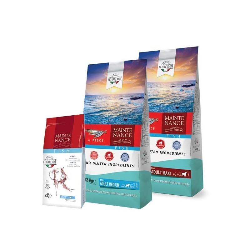 Marpet - Cane Mantenimento Dog Dry al Pesce Maxi Adult 12 Kg.
