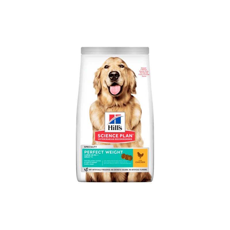 HILL'S Perfect Weight cane adult large pollo 12 kg