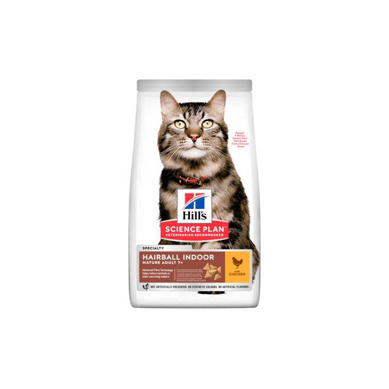 Hill's Gatto mature Hairball Indoor medium pollo 1,5 kg