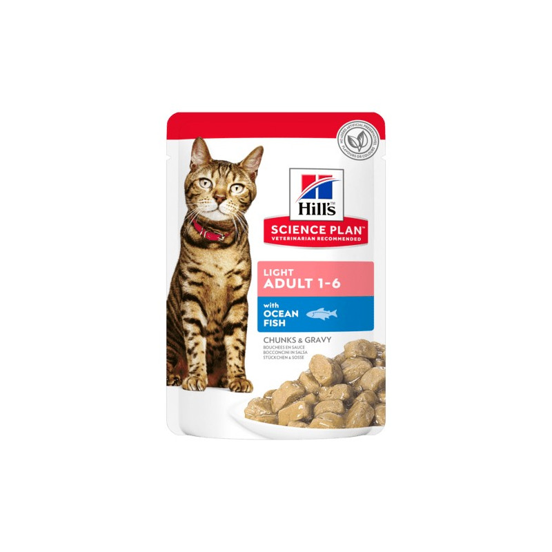 Hill's Cat Tender Chunks in Light Adult Fish Sauce 12x85 gr.