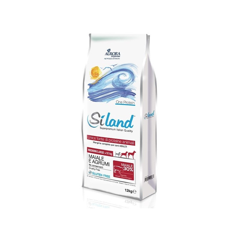 Siland Cane adult medium & large maiale e agrumi 12 kg