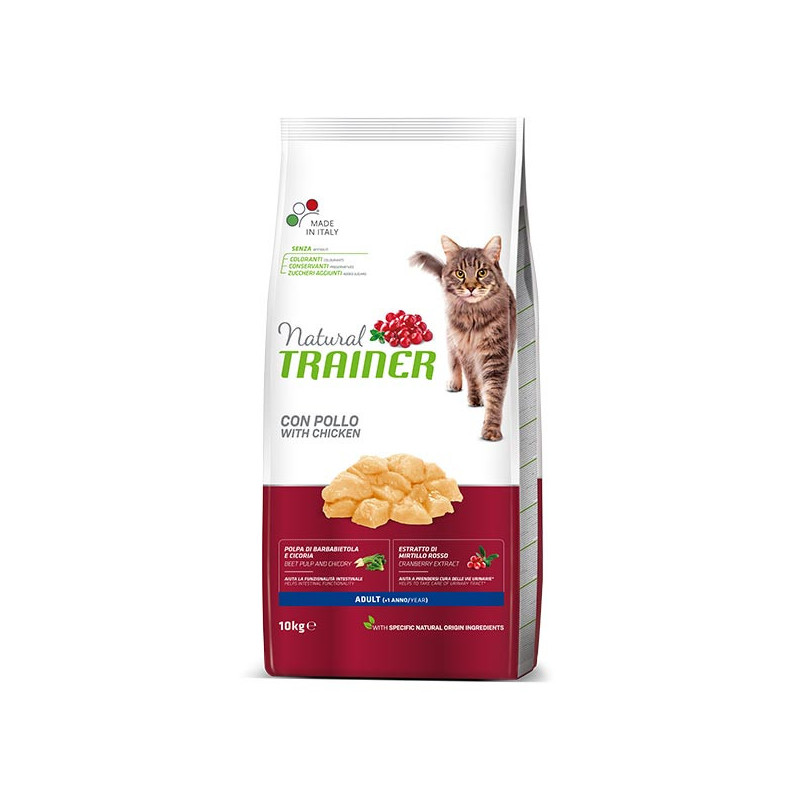 Natural Trainer Cat Adult with Chicken 10 kg
