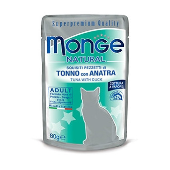 Monge Natural Superpremium Steamed with Tuna and Duck 80 gr.