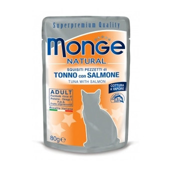 Monge Natural Superpremium Tuna with Salmon 80 gr.