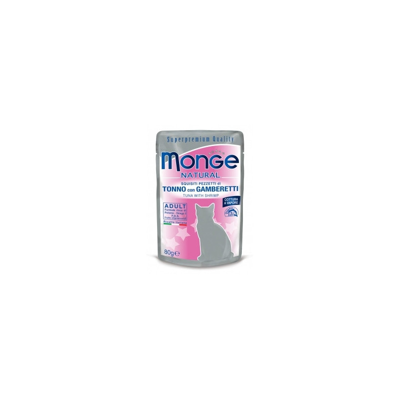 Monge Natural Superpremium Tonno con Gamberetti 80 gr.
