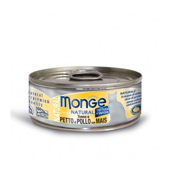 Monge Natural Superpremium Tonno-Petto di Pollo-Mais 80 gr - 