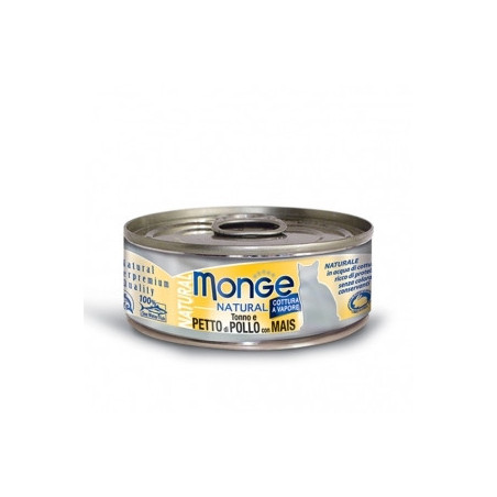 Monge Natural Superpremium Tonno-Petto di Pollo-Mais 80 gr - 