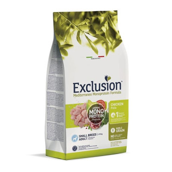 Exclusion Mediterran Monoproteic Adult kleines Huhn 2 kg.