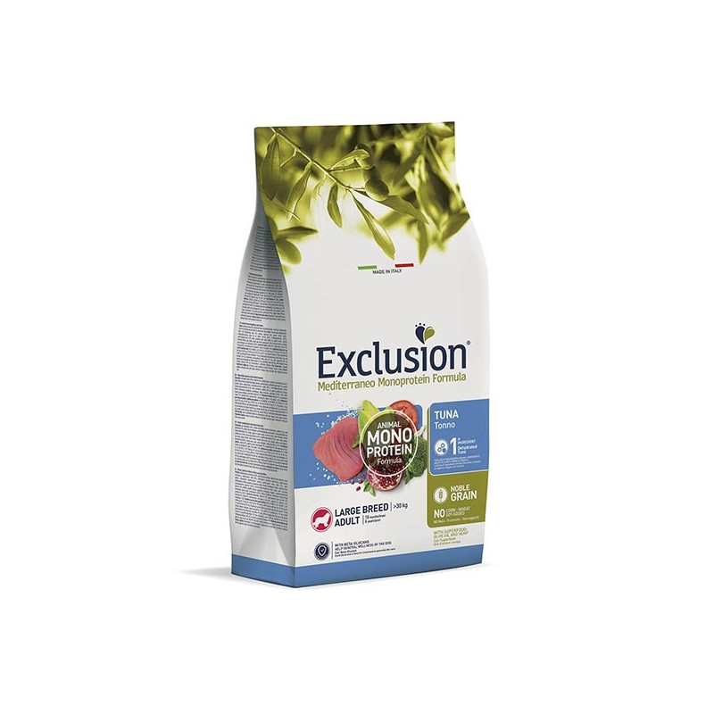 EXCLUSION Mediterranean Monoproteic Adult large tuna 12 Kg.