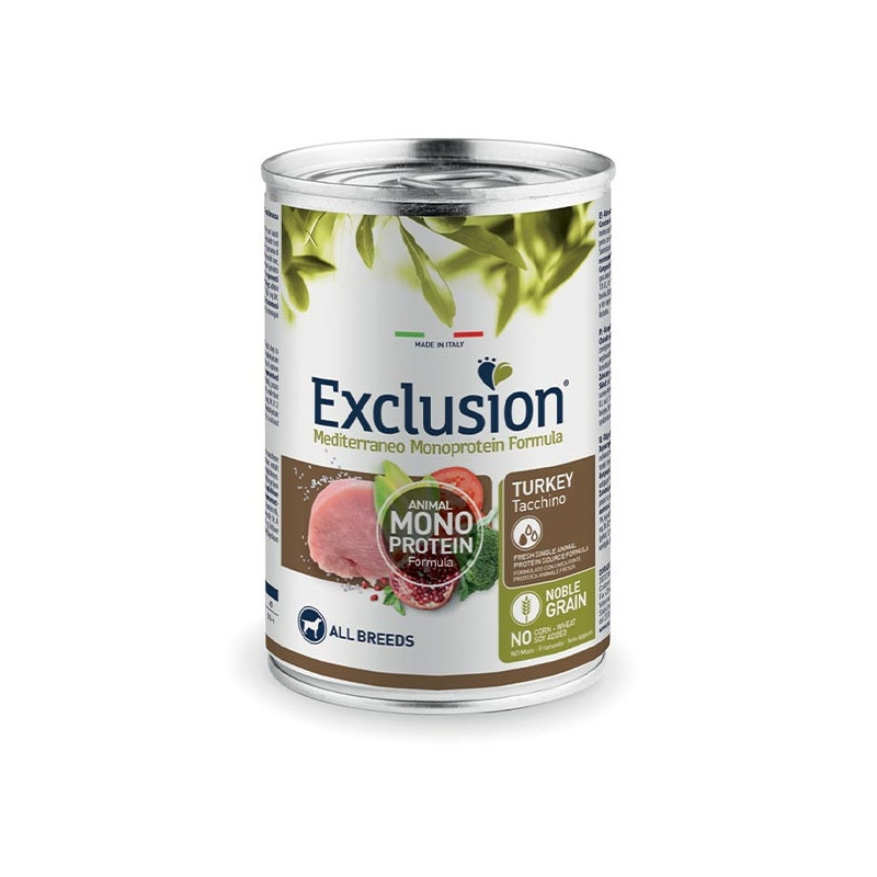EXCLUSION Mediterranean Monoproteic Adult with Turkey 400 g