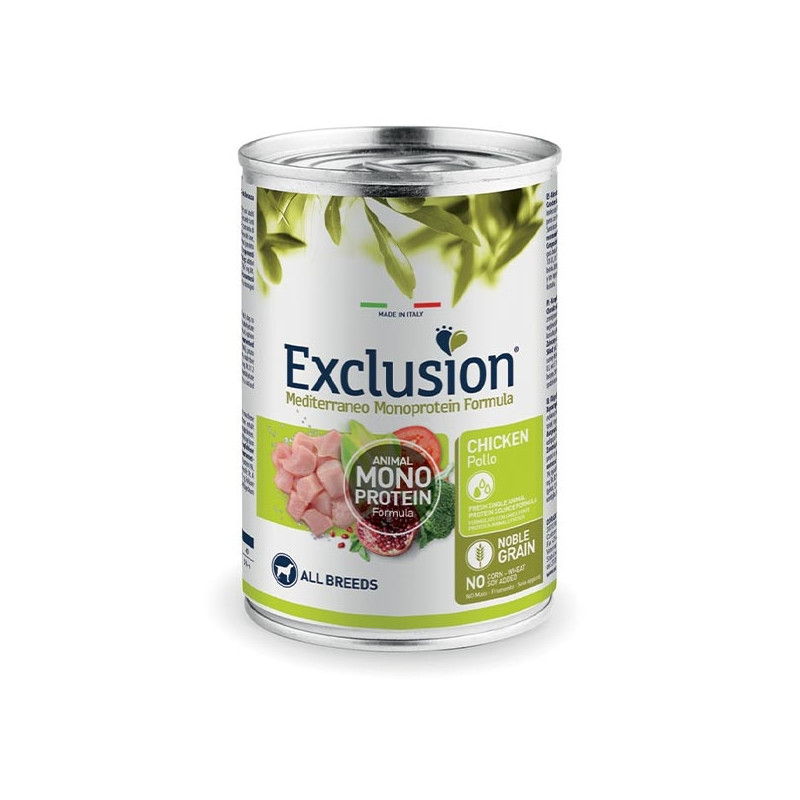 EXCLUSION Mediterranean Monoproteic adult with Chicken 400 g