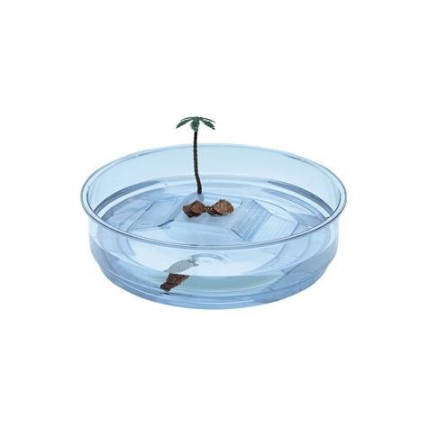 FERPLAST Round plastic-oasis turtle bowl