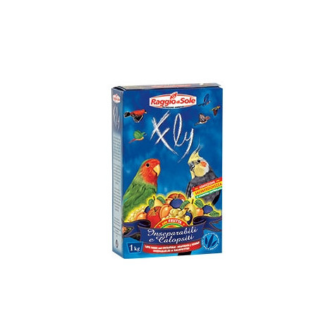 RAGGIO DI SOLE Fly Inseparabili Calopsiti con Frutta 1 kg. - 