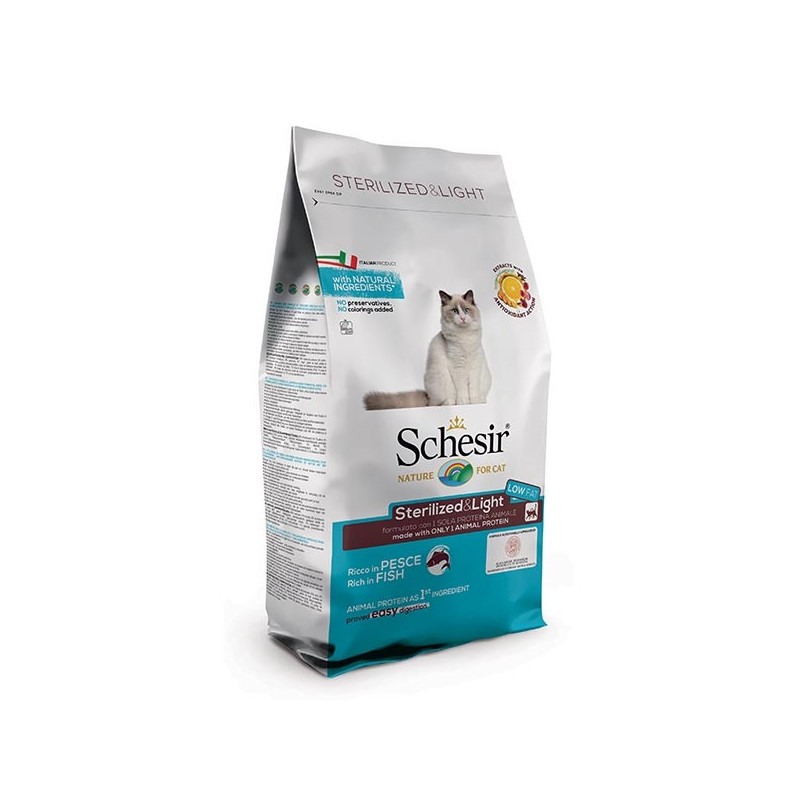 Schesir Gatto Sterilized & Light con Pesce 10 kg