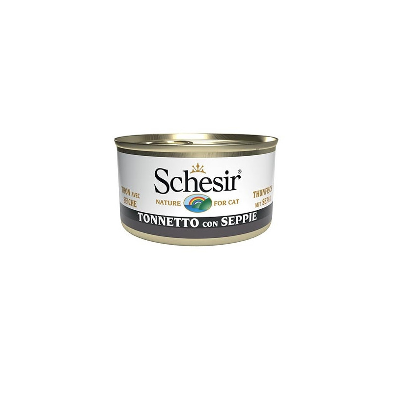 Schesir Gatto - Spezialitäten des Meeres Thunfisch und Tintenfisch 85 g Schesir Gatto - Spezialitäten des Meeres Thunfisch und Tintenfisch 85 g