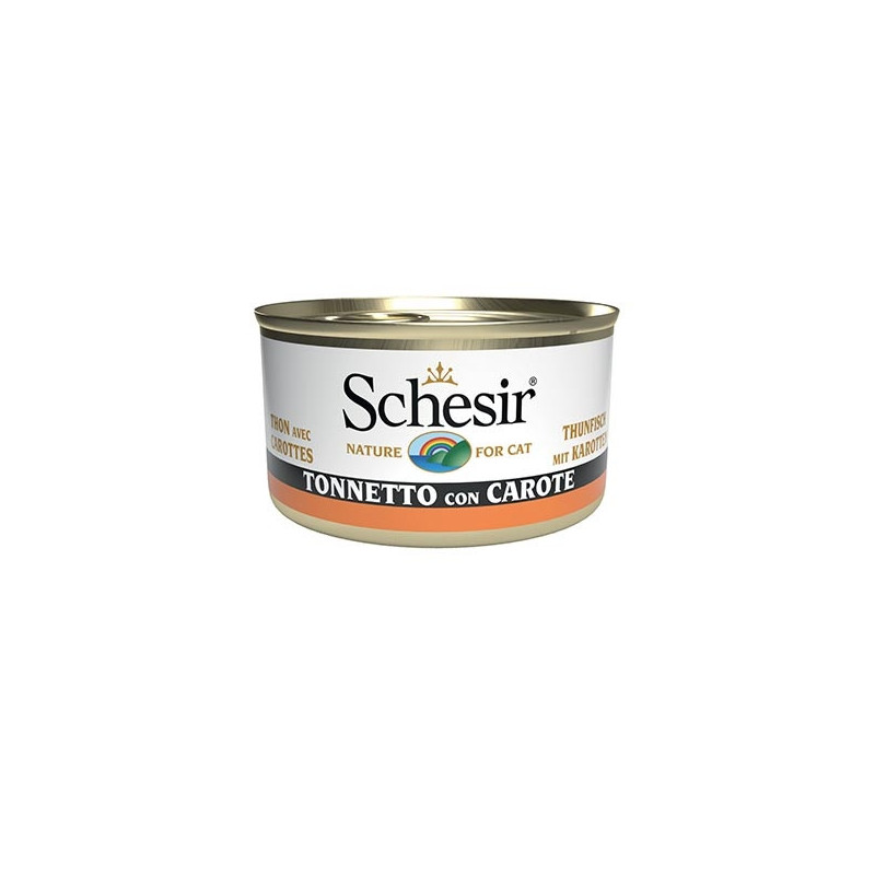 Schesir Gatto - Meeresspezialitäten Thunfisch und Karotten 85 g