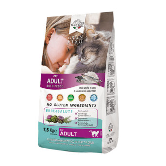 MARPET Green Fish Cat Adult Medium 7,5 Kg.