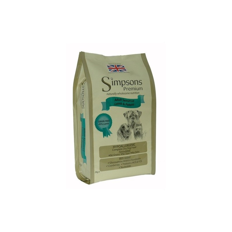 SIMPSONS Premium Dog Adult Sensitive Lamm und Kartoffeln 12 kg