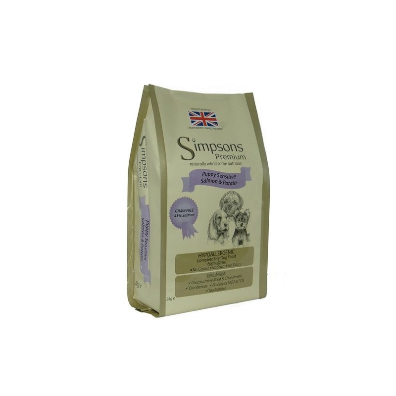 SIMPSONS Premium Welpe sensibler Lachs und Kartoffeln 2 kg