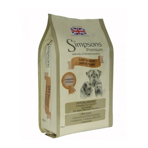 SIMPSONS Premium adult sensitive anatra e patate 12 kg - 