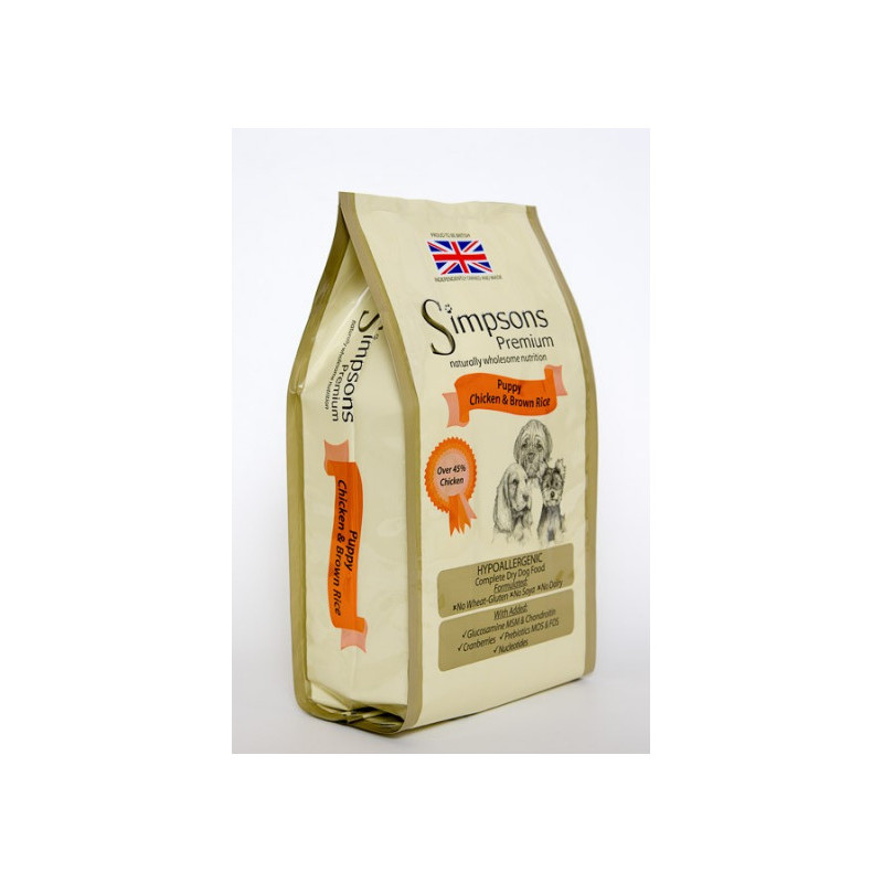 SIMPSONS Premium puppy pollo e riso integrale 12 kg