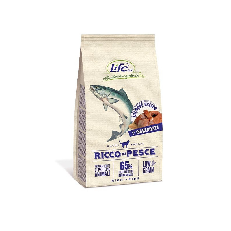 LIFE PET CARE Natürliche Inhaltsstoffe Adult Low Grain Reich an Fisch 400 gr. LIFE PET CARE Natürliche Inhaltsstoffe Adult Low Grain Reich an Fisch 400 gr.