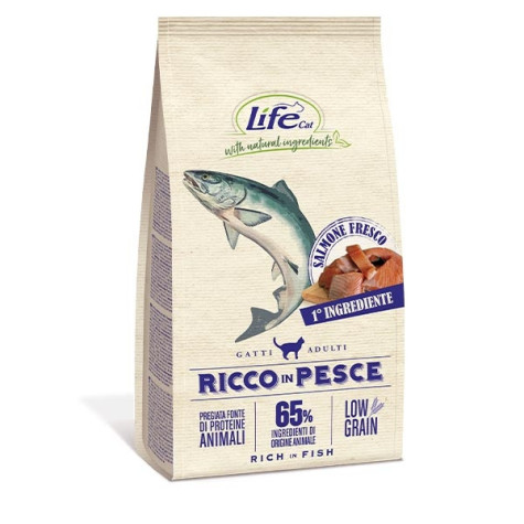 LIFE PET CARE Natural Ingredients Adult Low Grain Rich in Fish 400 gr.