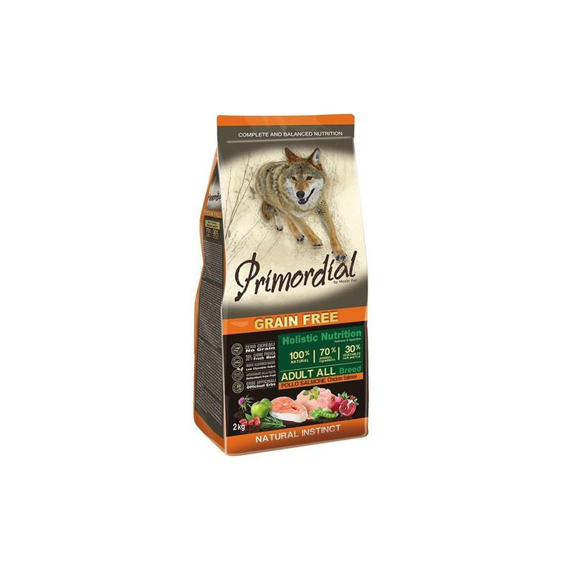PRIMORDIAL Adult Pollo e Salmone Grain Free 2 kg.