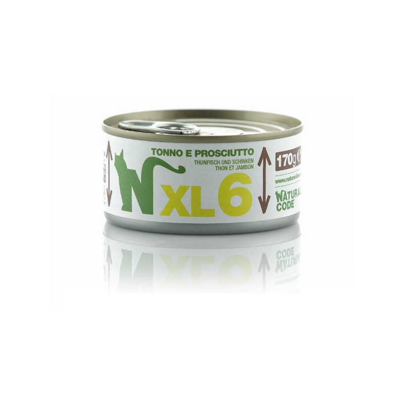 NATURAL CODE - XL 6 with Tuna and Ham 170 gr.
