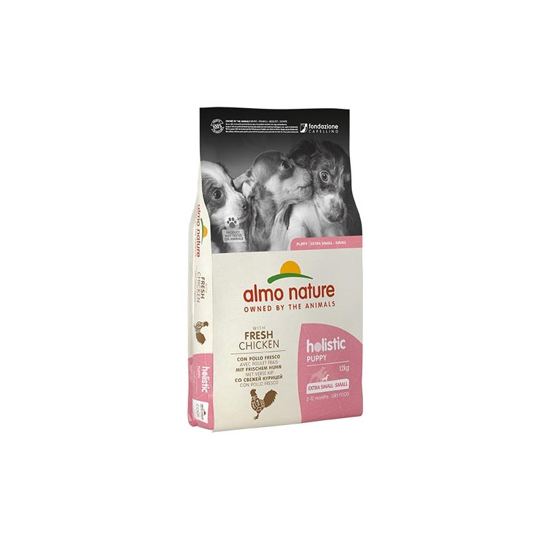 ALMO NATURE Holistic XSmall & Small Puppy Pollo e Riso 12 kg.