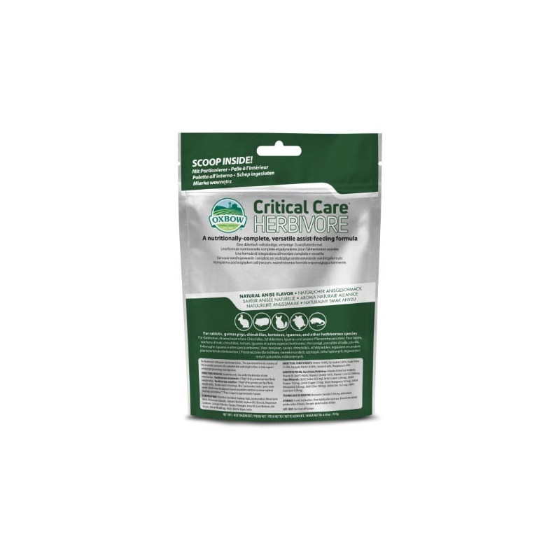 OXBOW ANIMAL HEALTH Critical Care Herbivore 454 gr.