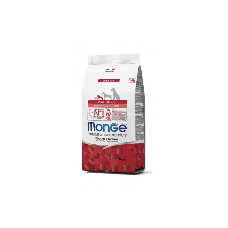 MONGE Natural Superpremium Mini Puppy & Junior Rich in Chicken 800 gr.