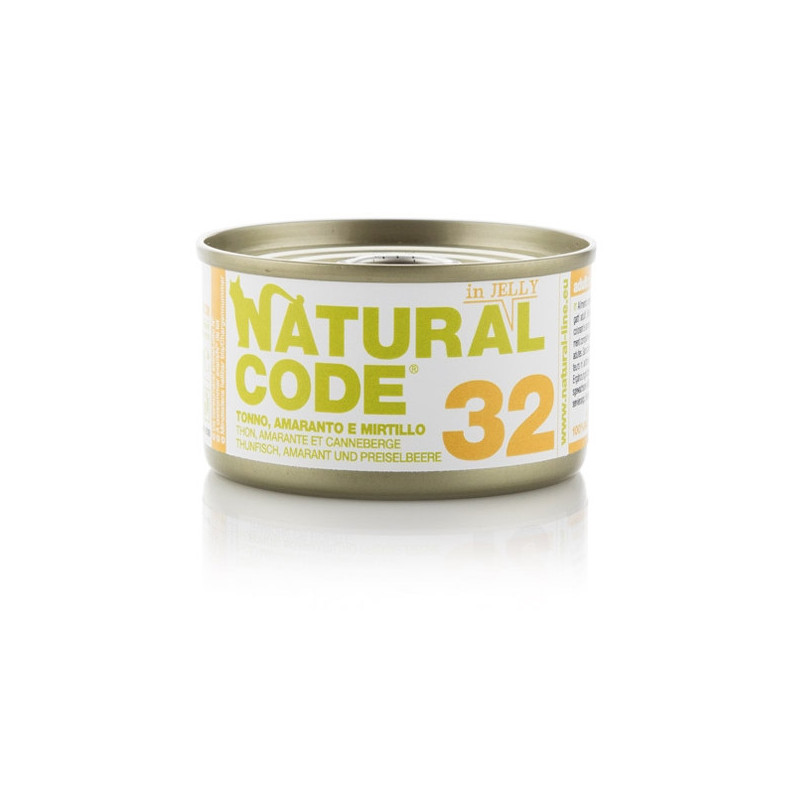 NATURAL CODE 32 Tonno Amaranto e Mirtillo 85 gr.(jelly)