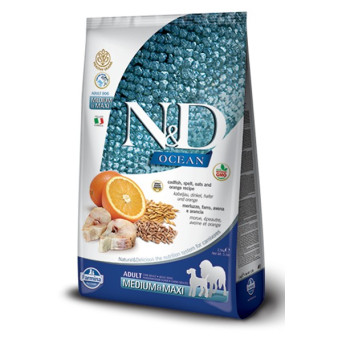 Farmina n & d Ocean Low Grain Medium Maxi Orange Kabeljau 2,5 kg