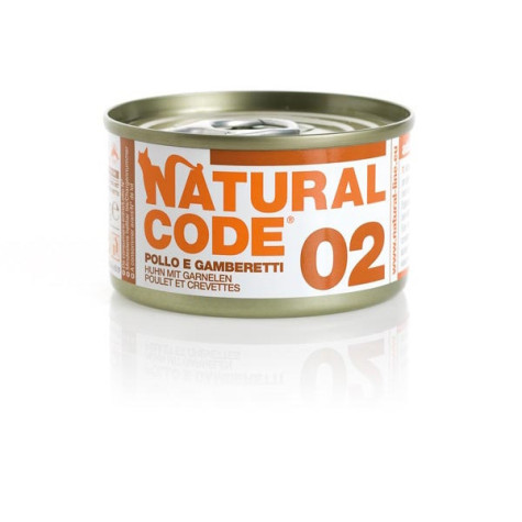 NATURAL CODE - 02 Huhn und Garnelen 85 gr.