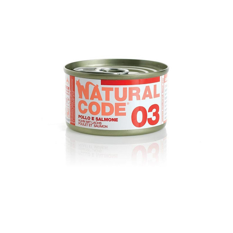 NATURAL CODE - 03 Huhn und Lachs 85 gr.