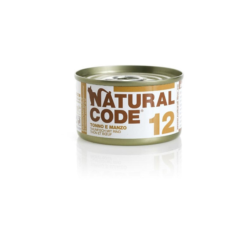 NATURAL CODE - 12 Tuna and Beef 85 gr.