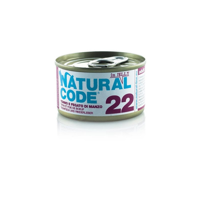 NATURAL CODE - 22 Tuna and Beef Liver 85 gr.