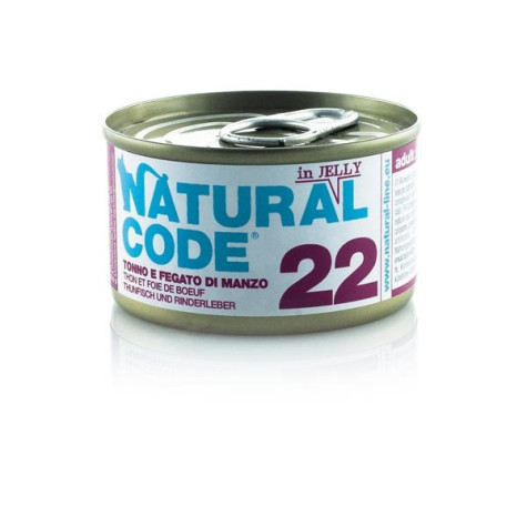 NATÜRLICHER CODE - 22 Thunfisch und Rinderleber 85 gr.