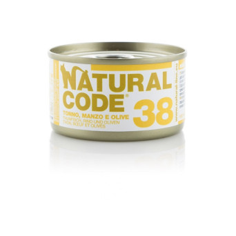 NATÜRLICHER CODE - 38 Thunfisch, Rindfleisch und Oliven 85 gr.