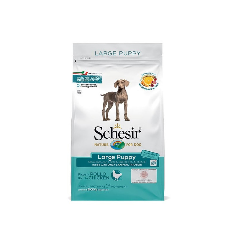 SCHESIR Dry Line Large Puppy Maintenance with Chicken 3 kg.