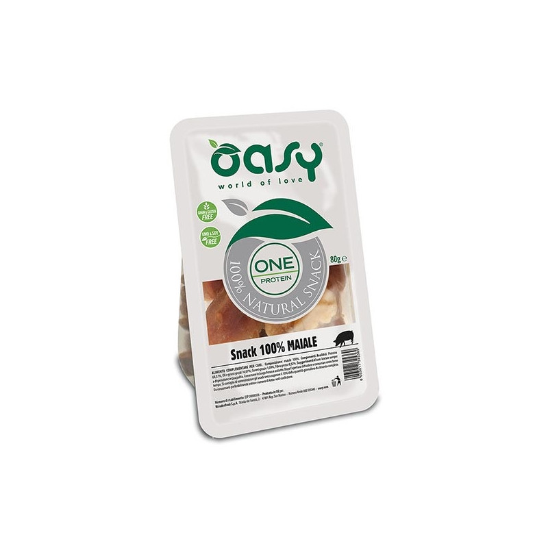 OASY Snack One Protein 100% Maiale 80 gr. OASY Snack One Protein 100% Maiale 80 gr.