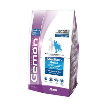 GEMON Dog Medium Adult with Tuna and Rice 15 kg.