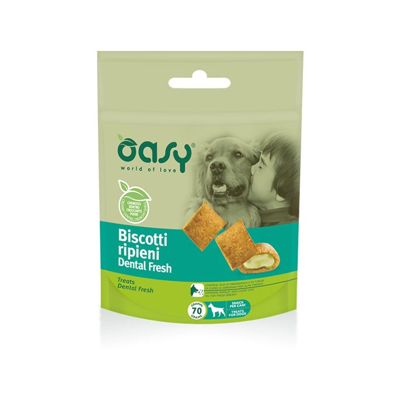 OASY Snack Stuffed Biscuits Dental Fresh 70 gr.